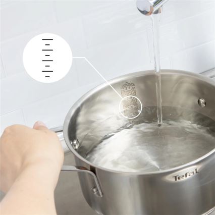 Tefal - DELICIOUS 3-delige pannenset, roestvrij staal