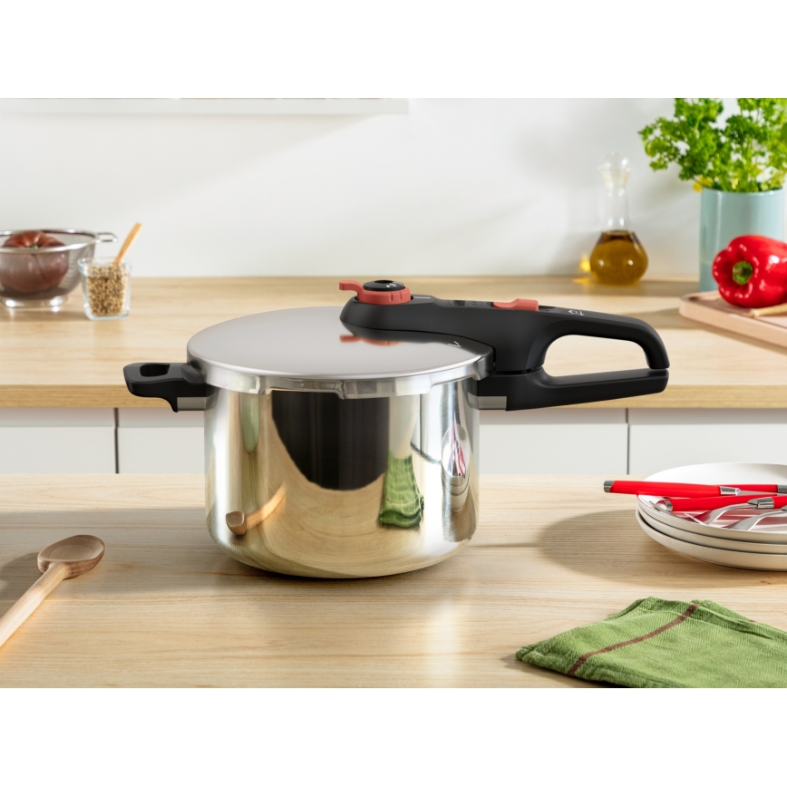 Tefal - Drukpan 6 l SECURE TRENDY + 5-delige set INGENIO EMOTION