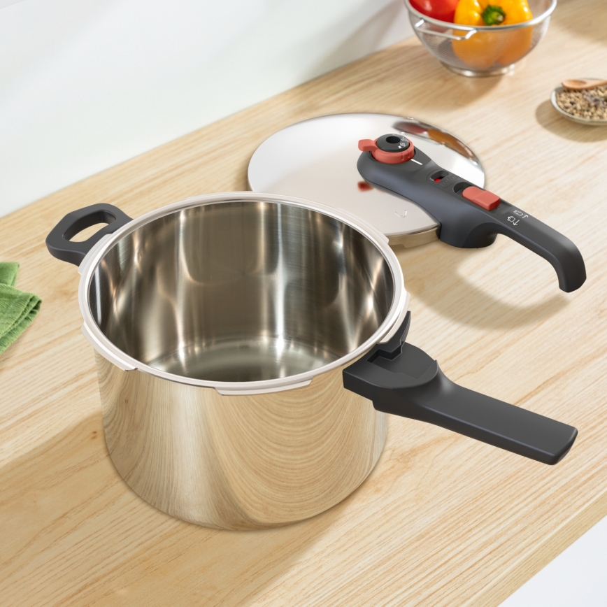 Tefal - Drukpan 6 l SECURE TRENDY + 5-delige set INGENIO EMOTION