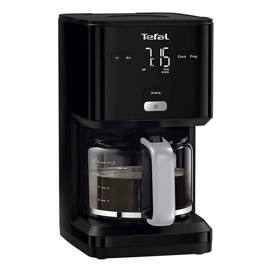 Tefal - Druppel koffiezetapparaat met LCD scherm 1000W/230V zwart