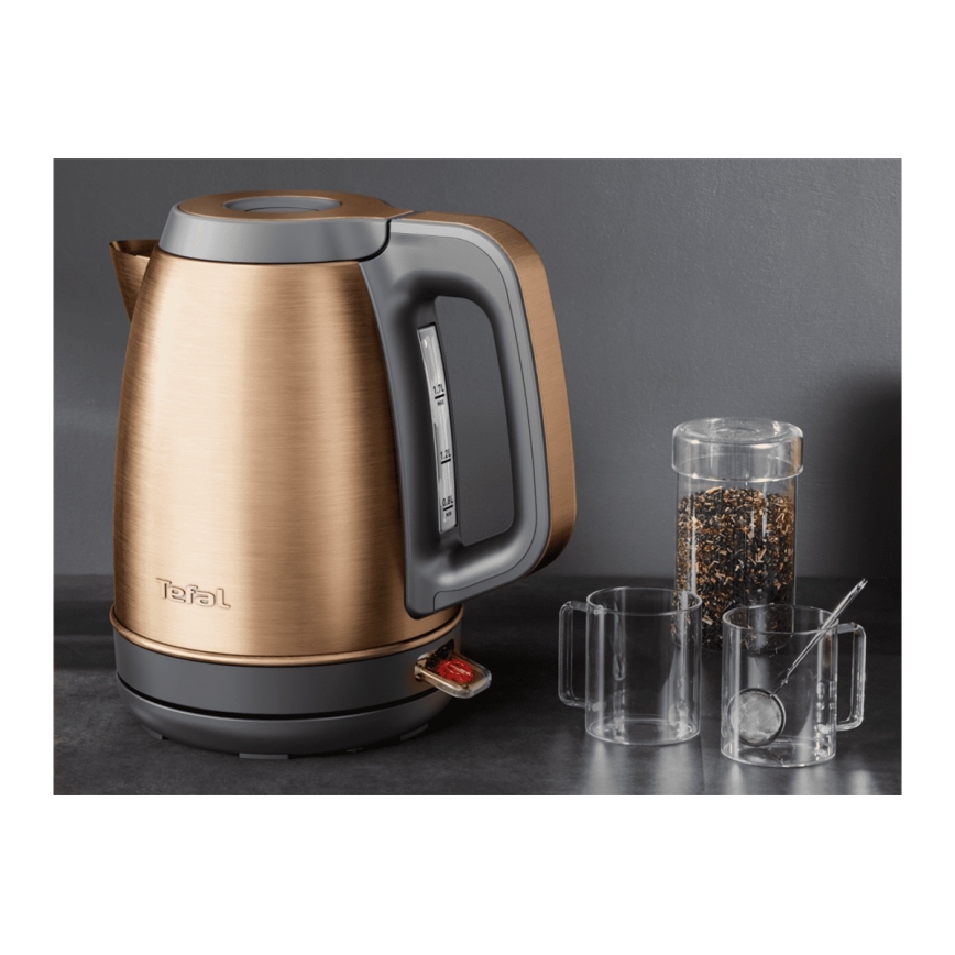 Tefal - Elektrische waterkoker COPPERTINTO 1,7 l 2400 W/230 V