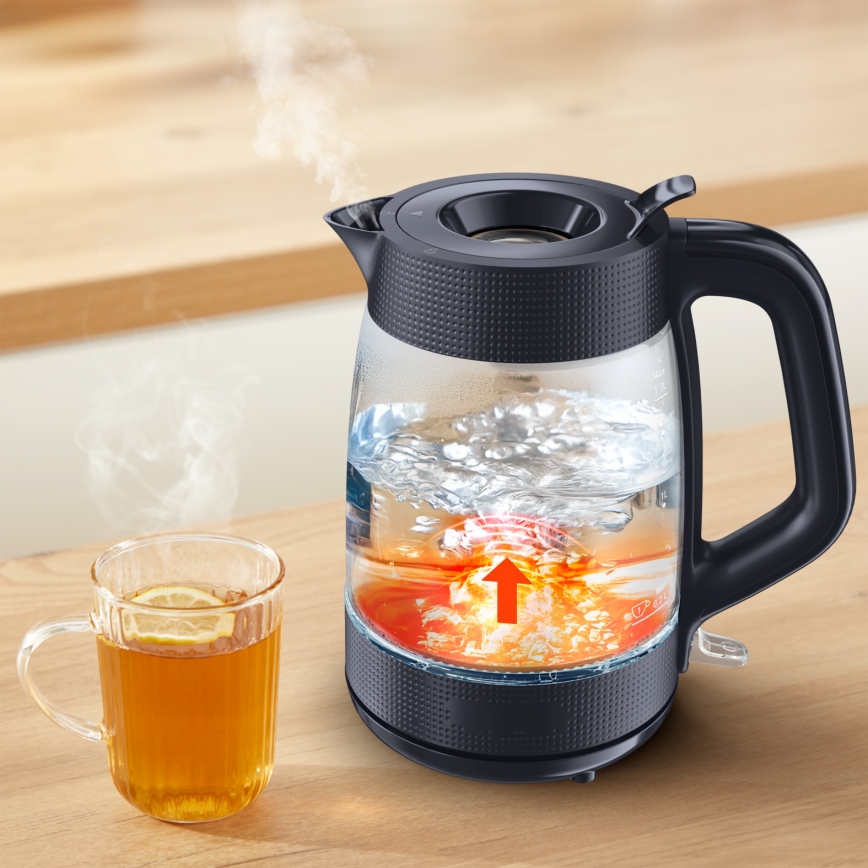 Tefal - Elektrische waterkoker MORNING GLASS 1,7 l 2000W/230V
