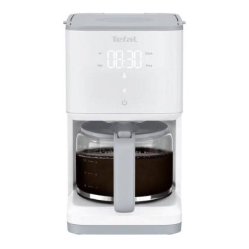 Tefal - Filterkoffiezetapparaat met LCD-display SENSE 1000W/230V wit