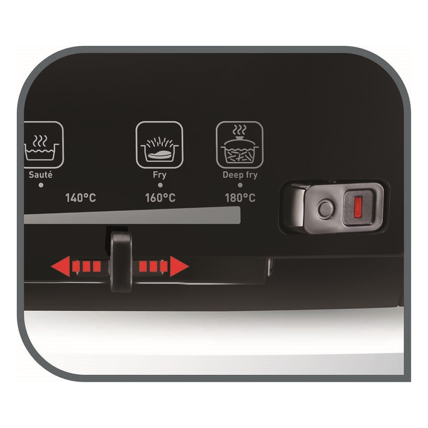Tefal - Frituur 2 l VERSALION DE LUXE 7in1 1600W/230V zwart