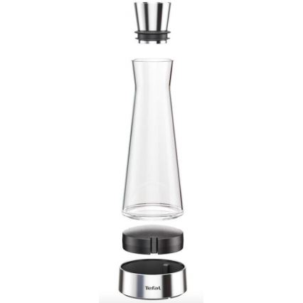 Tefal - Glazen koelkaraf FLOW SLIM 1 l roestvrij/glas