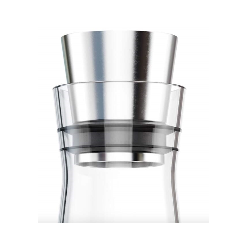Tefal - Glazen koelkaraf FLOW SLIM 1 l roestvrij/glas