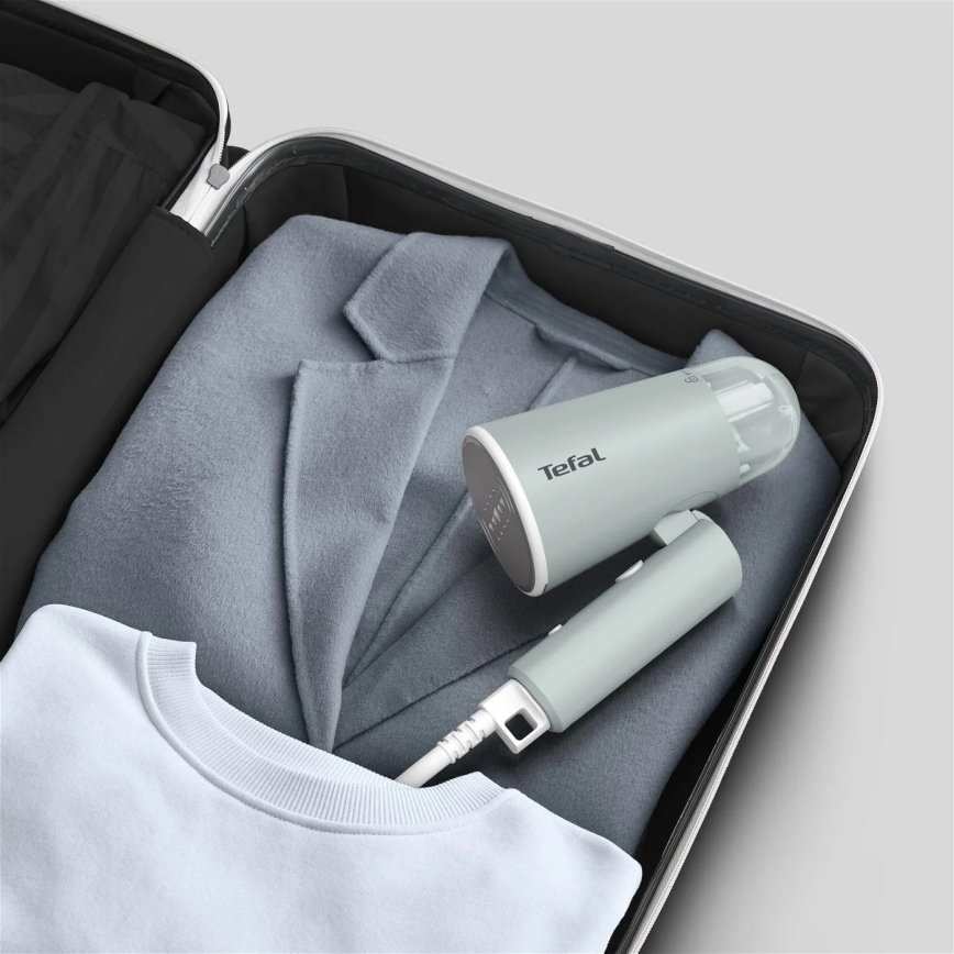 Tefal - Handbediende kledingstomer ORIGIN TRAVEL groen