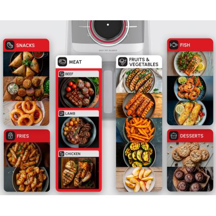 Tefal - Heteluchtfriteuse 5 l EASY FRY SILENCE SMART 1400-1670W/230V