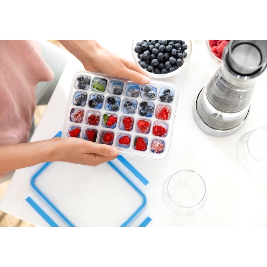 Tefal - IJsblokjesvorm 24 blokjes MASTER SEAL blauw