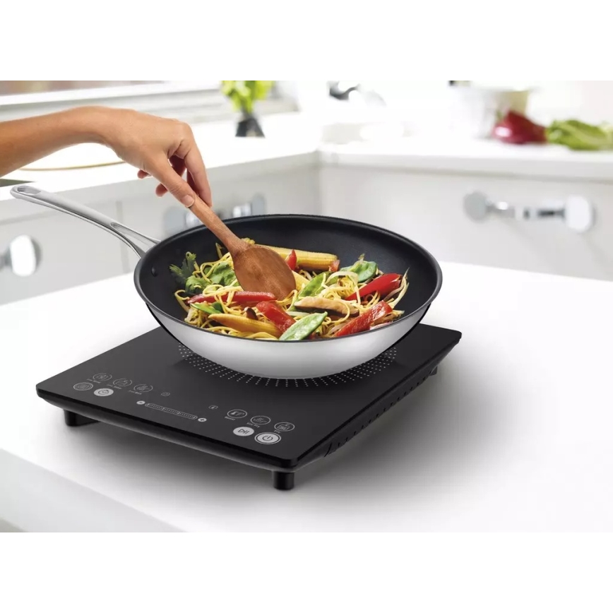 Tefal - Inductiekookplaat EVERYDAY SLIM 2100W/230V zwart