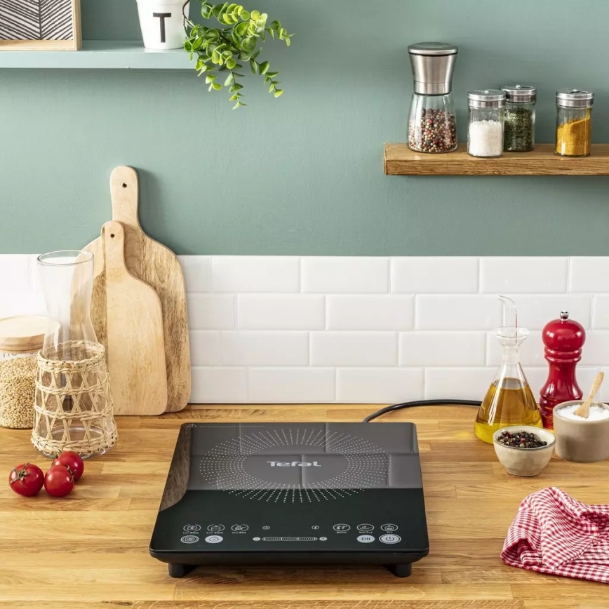 Tefal - Inductiekookplaat EVERYDAY SLIM 2100W/230V zwart