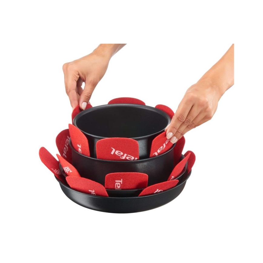 Tefal - Set van 4 bestekscheiders INGENIO rood