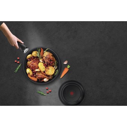 Tefal - INGENIO BLACK STONE 3-delige pannenset