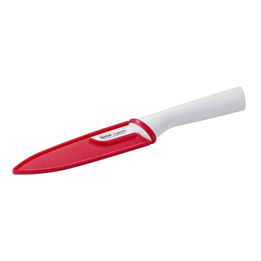 Tefal - Universeel keramisch mes INGENIO 13 cm wit/rood