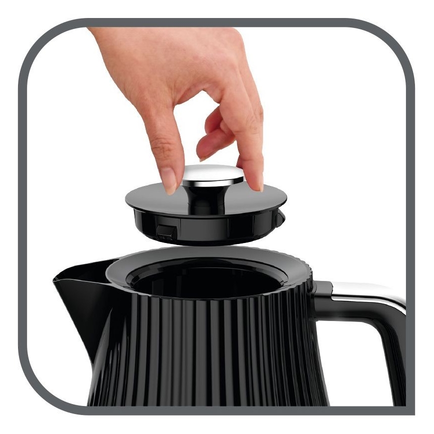 Tefal - Ketel LOFT 1,7 l 2400W/230V zwart