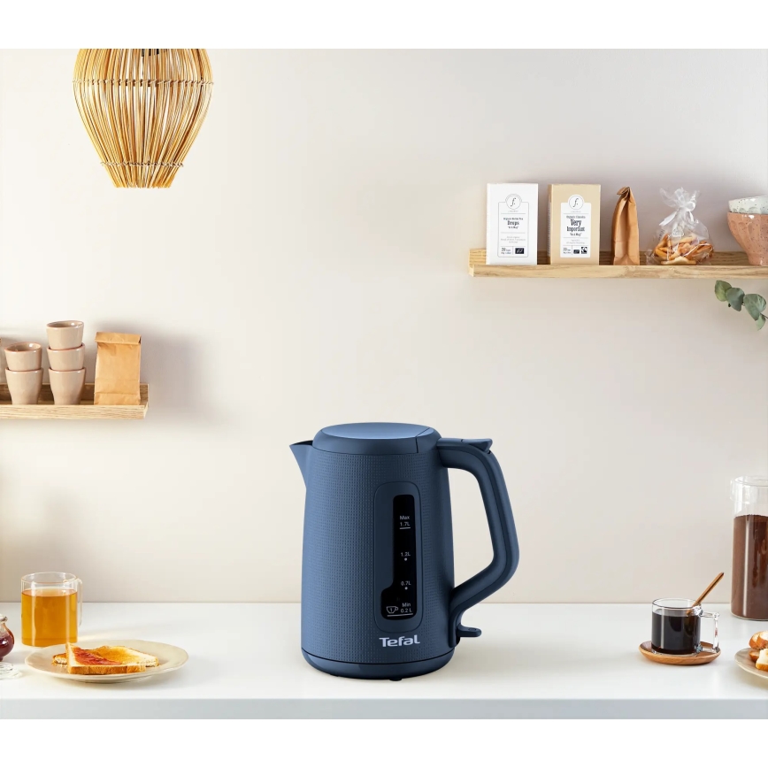Tefal - Ketel MORNING 1,7 l 2400W/230V blauw