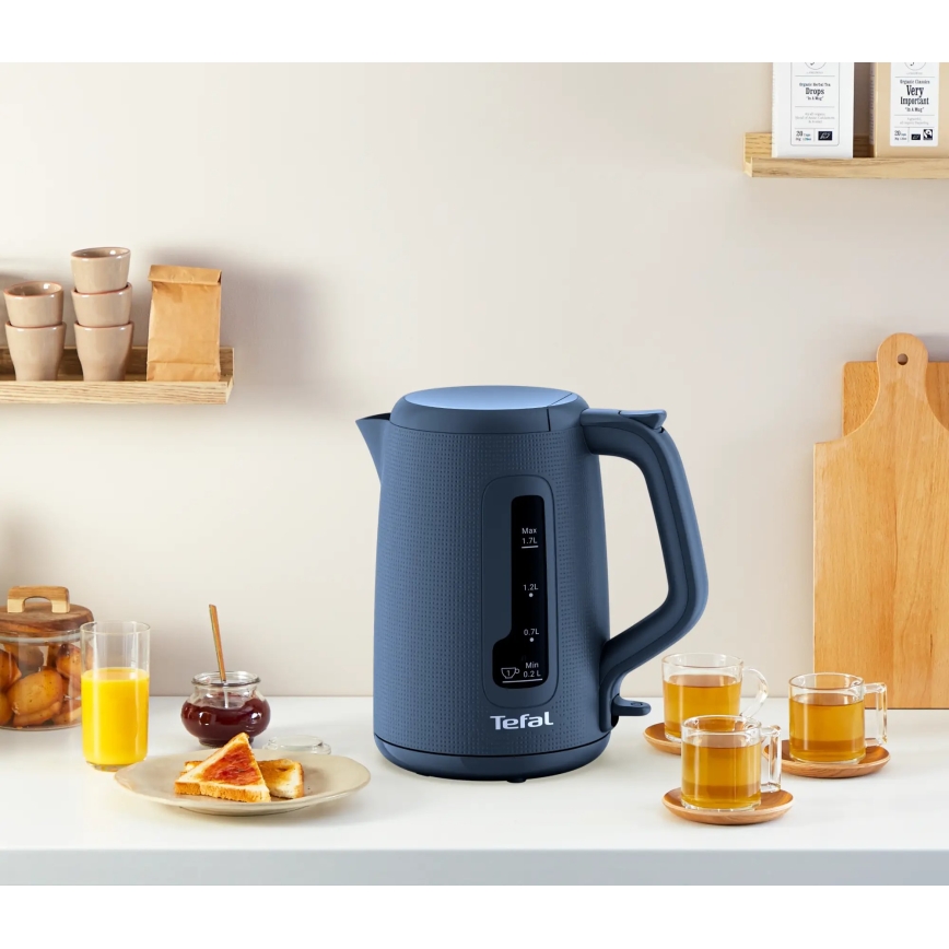 Tefal - Ketel MORNING 1,7 l 2400W/230V blauw