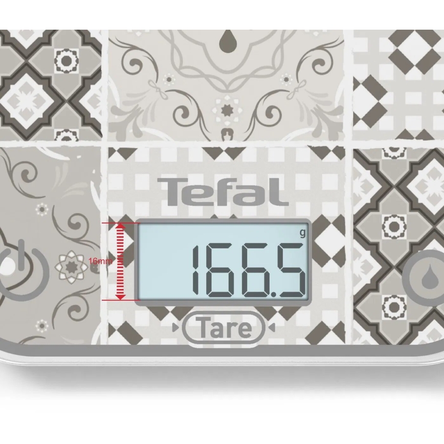 Tefal - Keukenweegschaal OPTISS 2xAAA beige