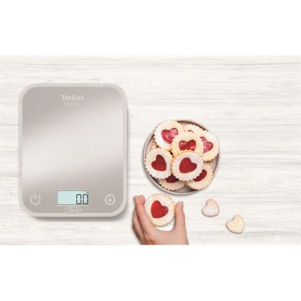 Tefal - Keukenweegschaal OPTISS 2xAAA grijs