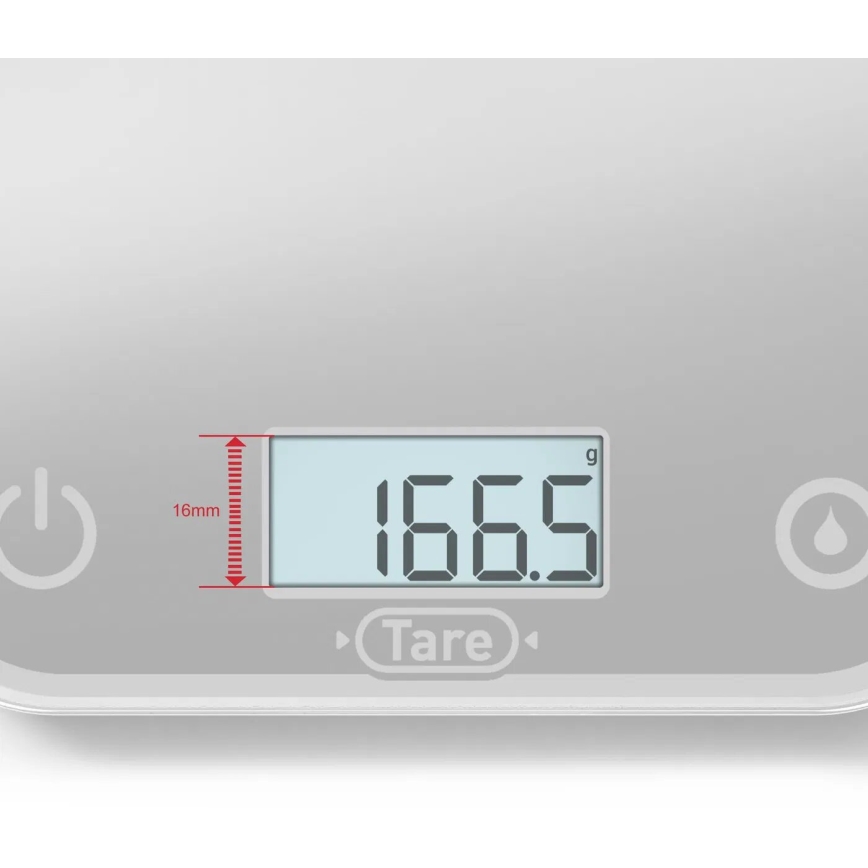 Tefal - Keukenweegschaal OPTISS 2xAAA grijs