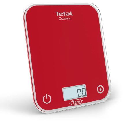 Tefal - Keukenweegschaal OPTISS 2xAAA rood
