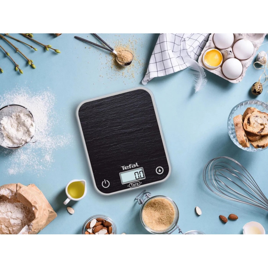 Tefal - Keukenweegschaal OPTISS 2xAAA zwart