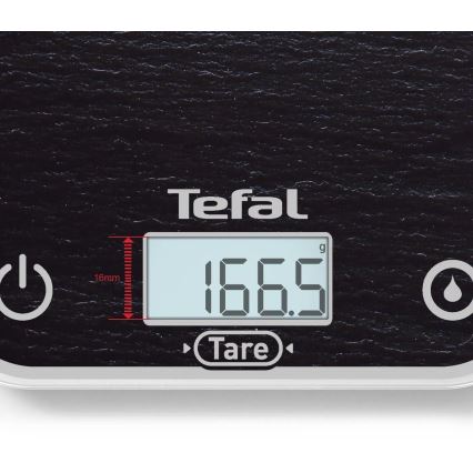 Tefal - Keukenweegschaal OPTISS 2xAAA zwart