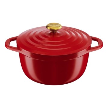 Tefal - Kookpan met deksel 24 cm AIR, rood