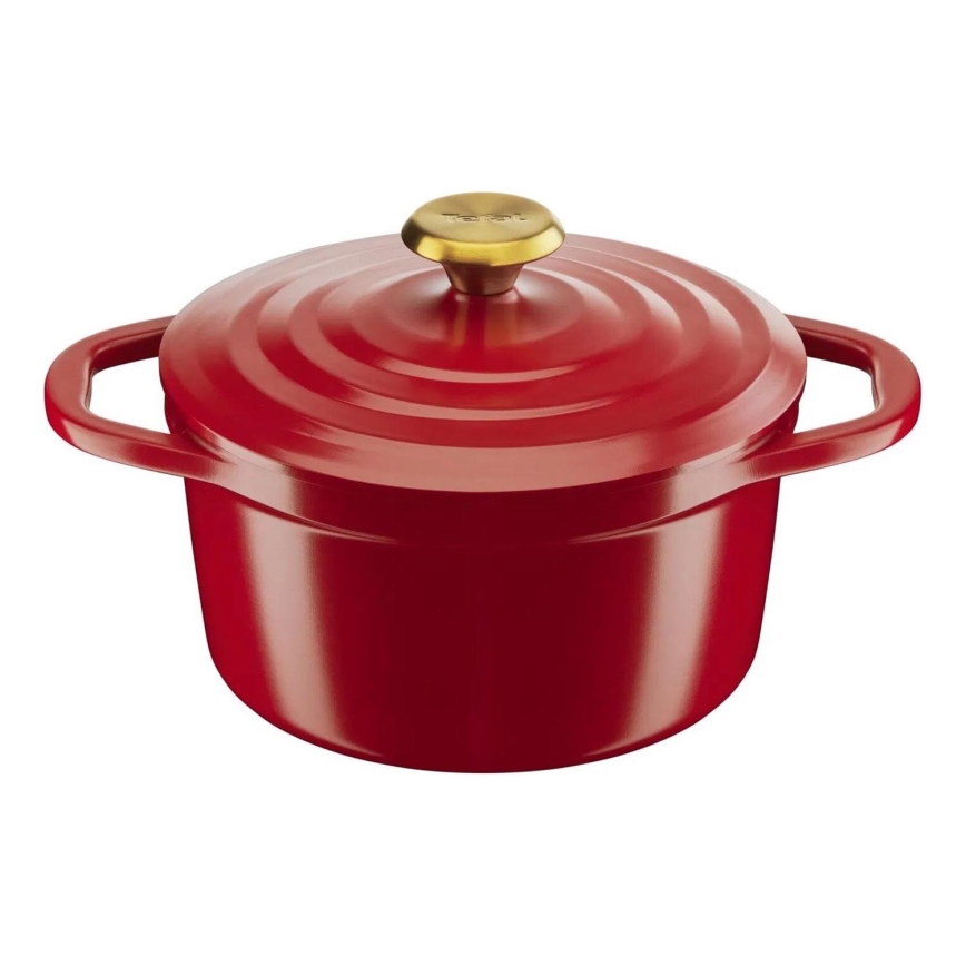 Tefal - Kookpan met deksel AIR 20 cm rood
