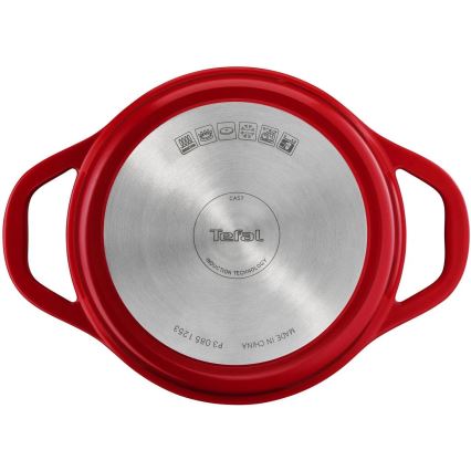 Tefal - Kookpan met deksel AIR 20 cm rood