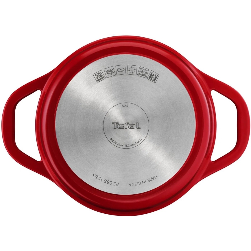 Tefal - Kookpan met deksel AIR 20 cm rood