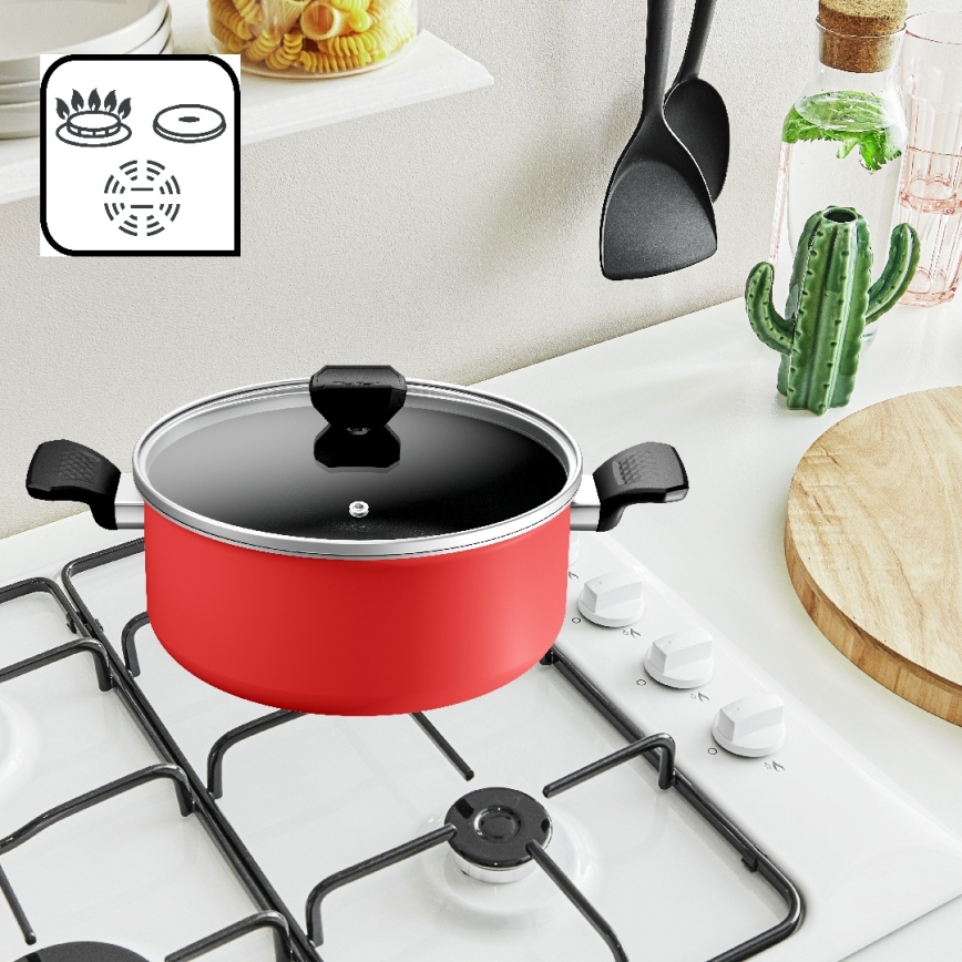 Tefal - Kookpan met deksel EASY START 24 cm