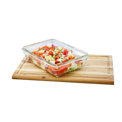Tefal - MSEAL GLASS bewaardoos voor voedsel 0,45 l, rood/glas