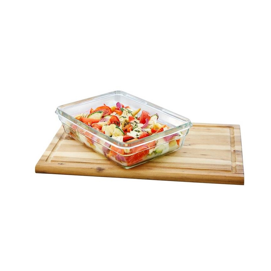 Tefal - MSEAL GLASS bewaardoos voor voedsel 0,45 l, rood/glas