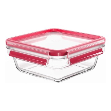 Tefal - MSEAL GLASS bewaarpot 0,8 l rood/glas