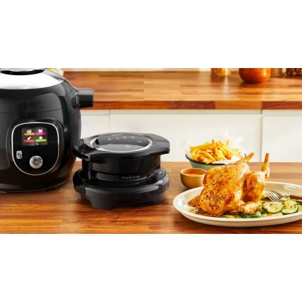 Tefal - Multifunctionele elektrische snelkookpan met accessoires, 6 L, 1600 W / 230 V, zwart