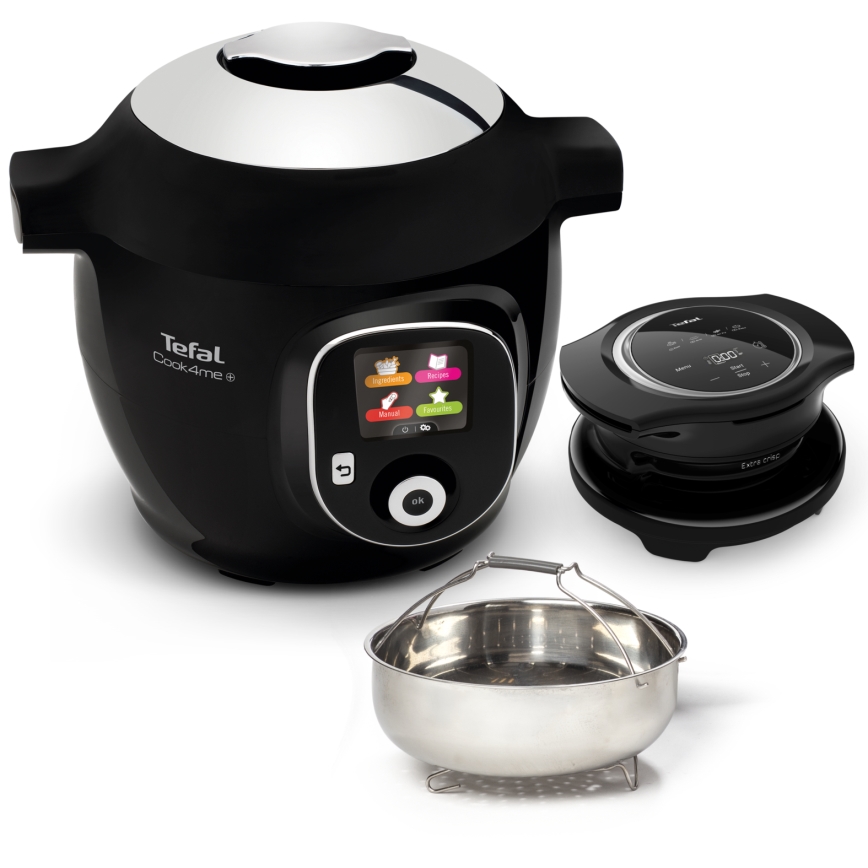 Tefal - Multifunctionele elektrische snelkookpan met accessoires, 6 L, 1600 W / 230 V, zwart