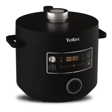 Tefal - Multifunctionele elektrische kookpan TURBO CUISINE 4,8 l 1090W/230V zwart