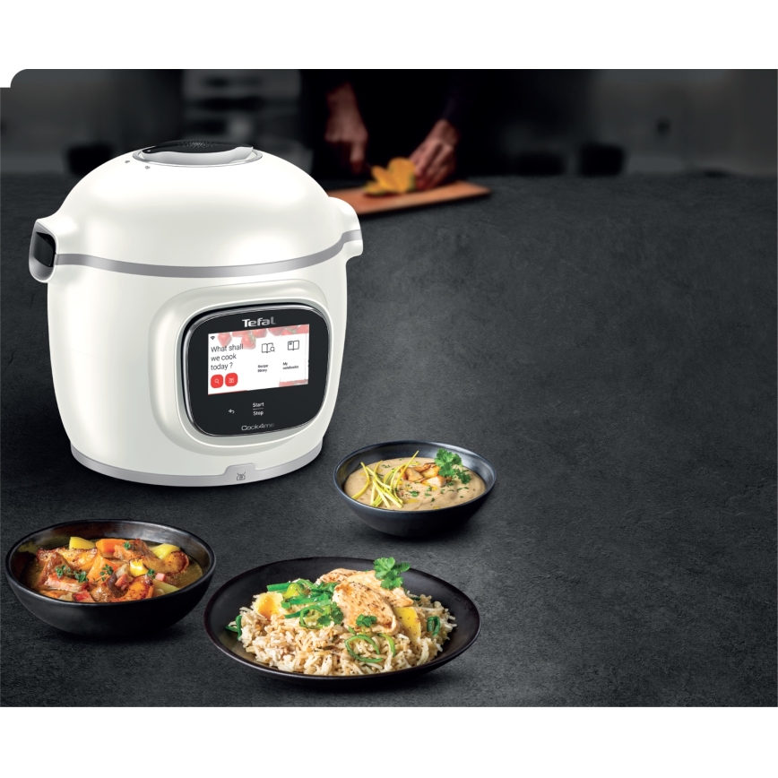 Tefal - Multifunctionele elektrische snelkookpan 6 l COOK4ME TOUCH PRO 1600W/230V