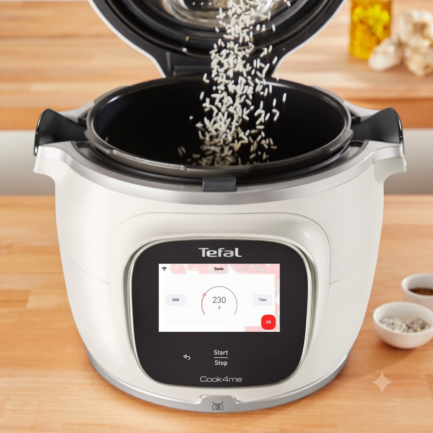 Tefal - Multifunctionele elektrische snelkookpan 6 l COOK4ME TOUCH PRO 1600W/230V