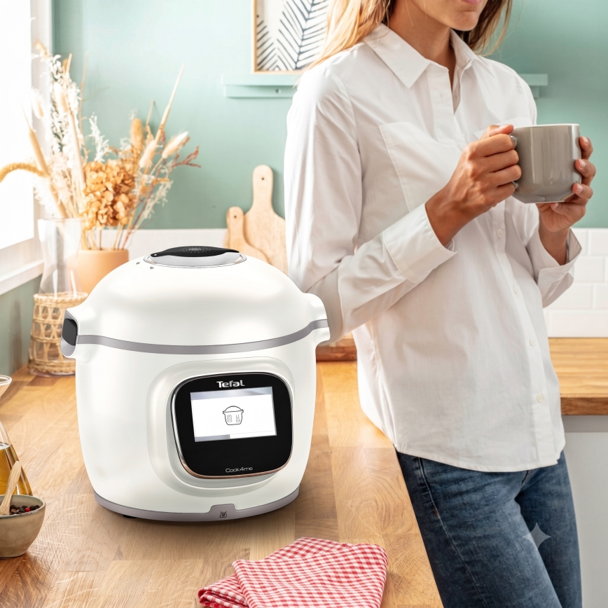 Tefal - Multifunctionele elektrische snelkookpan 6 l COOK4ME TOUCH PRO 1600W/230V