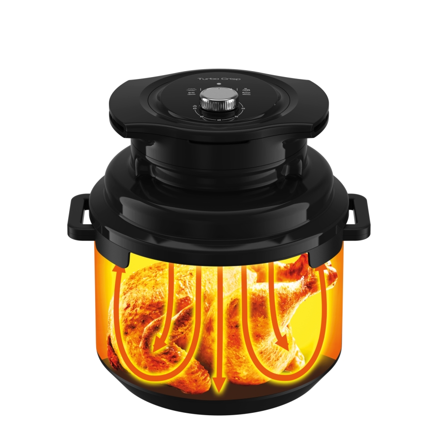 Tefal - Multifunctionele elektrische snelkookpan 7,6 l 1200 W/230 V zwart