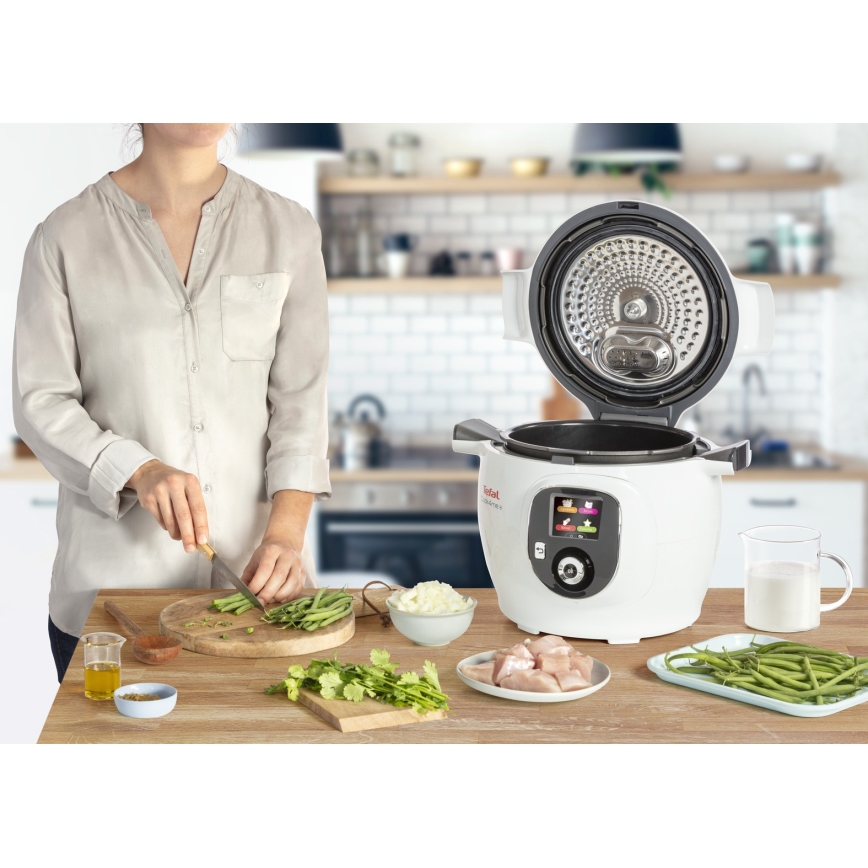 Tefal - Multifunctionele multicooker, 6 l, 1600 W/230 V, wit