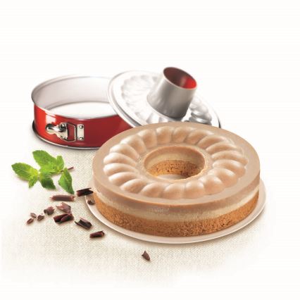 Tefal - Opvouwbare vorm Savarin DELIBAKE 27 cm rood