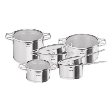 Tefal - Pannenset 10-delig NORDICA roestvrij staal