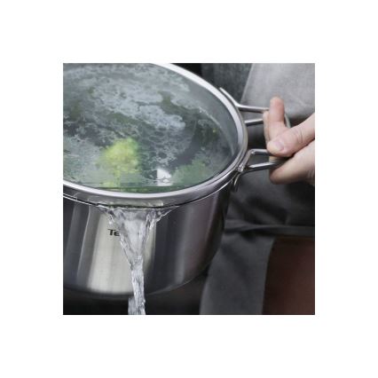 Tefal - Pannenset 10-delig NORDICA van roestvrij staal