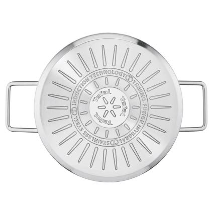 Tefal - Pannenset 10-delig NORDICA van roestvrij staal