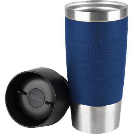 Tefal - Reismok 360 ml TRAVEL MUG roestvrij/donkerblauw