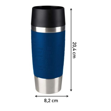 Tefal - Reismok 360 ml TRAVEL MUG roestvrij/donkerblauw