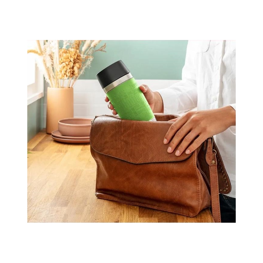 Tefal - Reismok 360 ml TRAVEL MUG roestvrij/groen